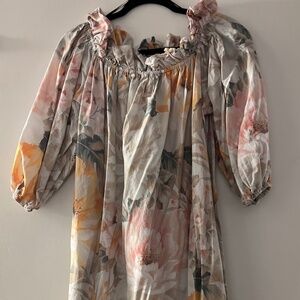 H&M Floral Off The Shoulder Maxi Dress